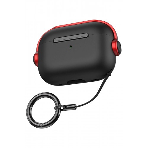 Airpods 3 (3.nesil) Cool Kılıf - Siyah-Kırmızı-(5796)