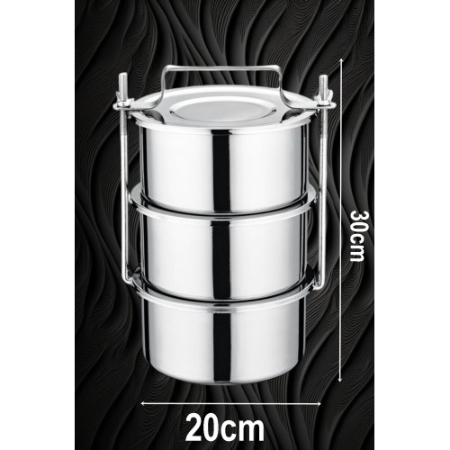 Turk Sefer Tası XXL 20X30 CM Paslanmaz Çelik Endüstriyel Yemek Kabı