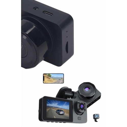 DVR Araç İçi Kamera Hareket Algılayabilen 1080P CarPlay Video Kaydedici