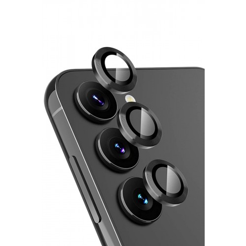 Samsung Galaxy A24 4G Valdez Metal Kamera Lens - Siyah-(5796)