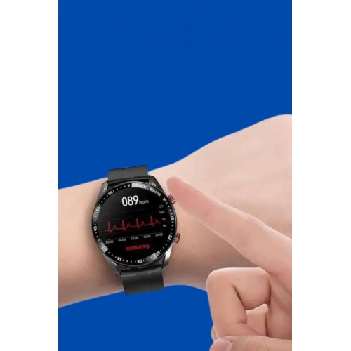 Akıllı Saat Amoled Ekran Metal Ve Deri Kordonlu Uyku ve Sağlık Takibi Titreşimli