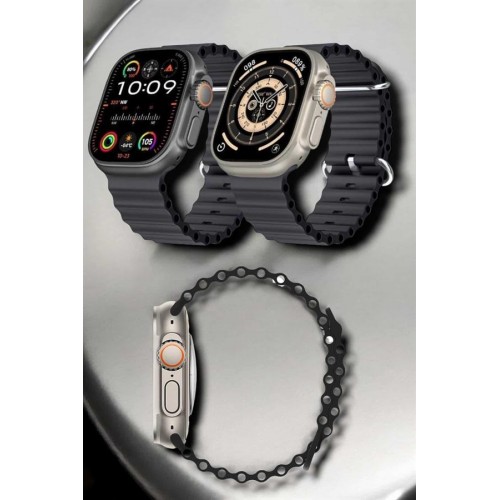 Yeni Nesil Ultra Akıllı Saat Titreşimli Uyku & Sağlık Takibi Çift Kordon