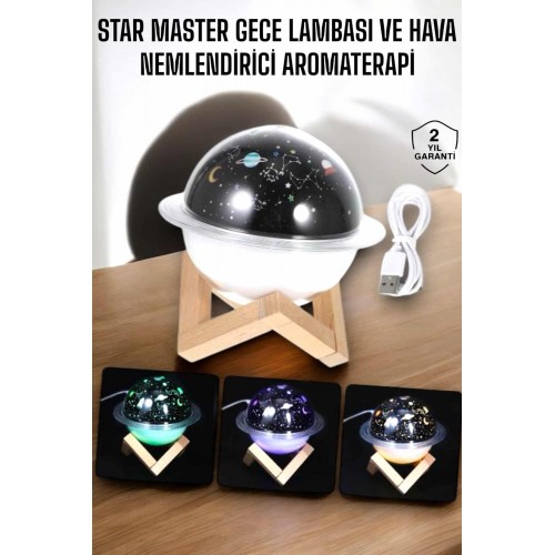 Aromaterapi Hava Nemlendirici Masa ve Gece Lambası