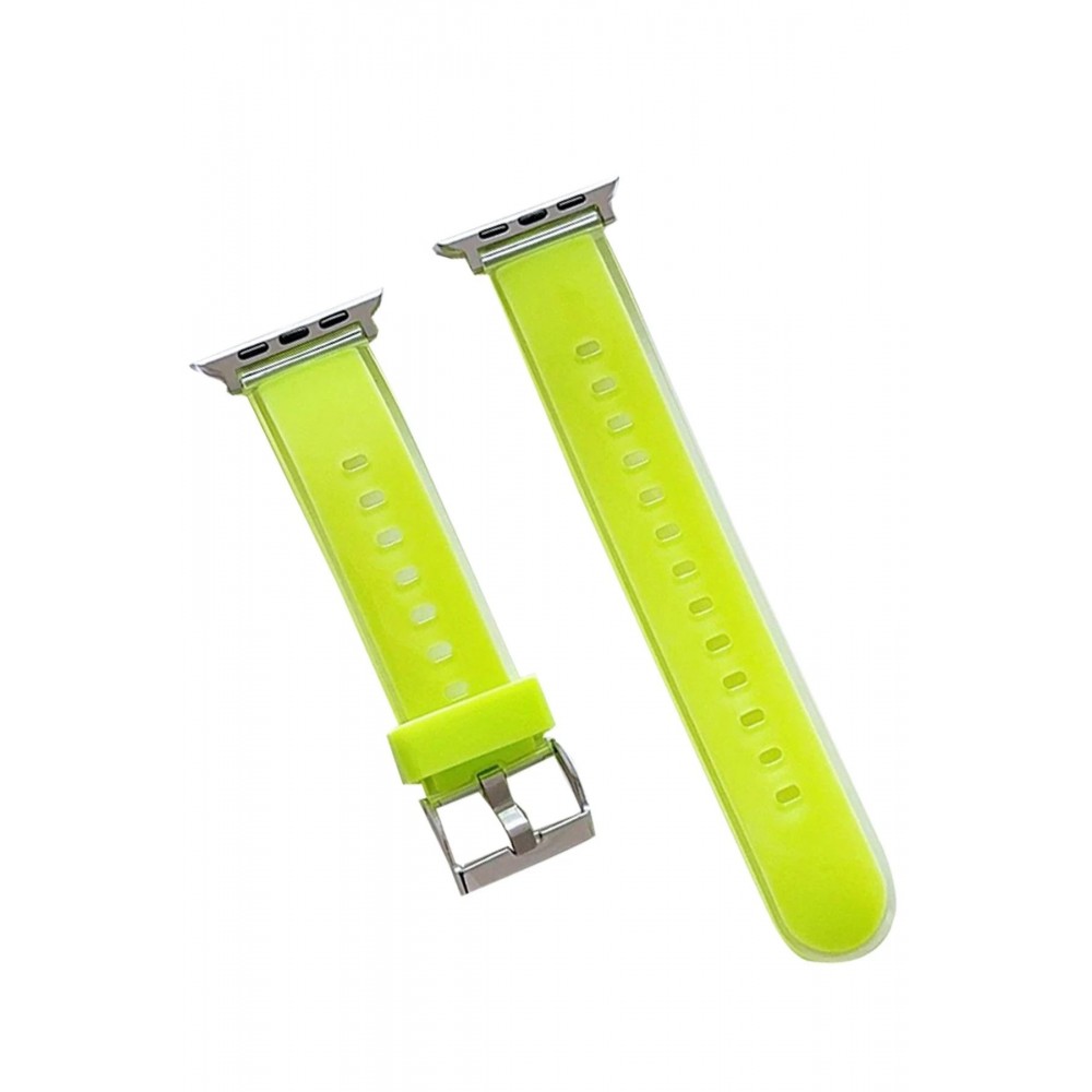 Watch 45mm Jelly Silikon Kordon - Yeşil-(5796)