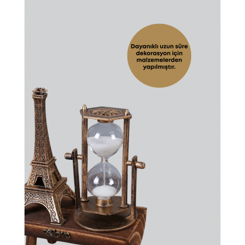 Ahşap Gövdeli Dekoratif Kum Saati – Masa Üstü El Sanatı Aksesuarı Ahşap Gövdeli Dekoratif Kum Saati – Masa Üstü El Sanatı Aksesuarı
