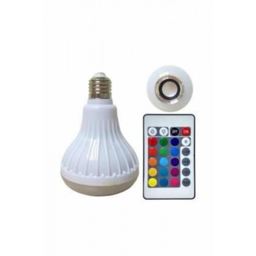 Lamba Hoparlör Ampül Görünümlü Renk Değiştirebilen Android ve İOS Uyumlu Lamba Hoparlör Ampül Görünümlü Renk Değiştirebilen Android ve İOS Uyumlu