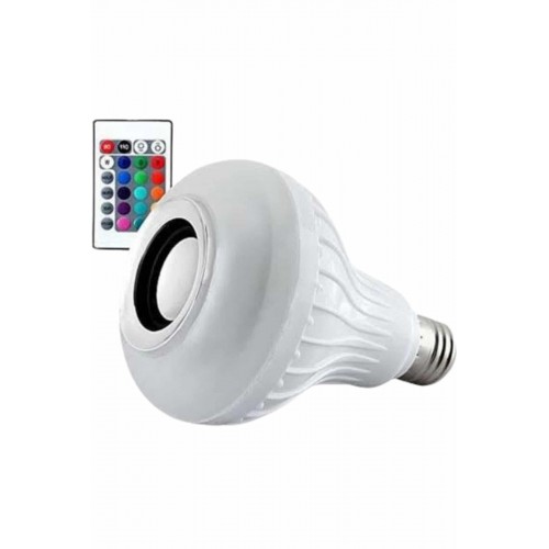 Lamba Hoparlör Ampül Görünümlü Renk Değiştirebilen Android ve İOS Uyumlu Lamba Hoparlör Ampül Görünümlü Renk Değiştirebilen Android ve İOS Uyumlu