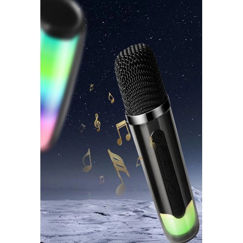 Pluse 7 Mikrofonlu RGB Kablosuz Hoparlör - Beyaz-(5796) Pluse 7 Mikrofonlu RGB Kablosuz Hoparlör - Beyaz-(5796)