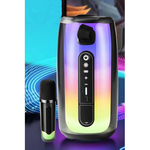 Pluse 7 Mikrofonlu RGB Kablosuz Hoparlör - Beyaz-(5796) Pluse 7 Mikrofonlu RGB Kablosuz Hoparlör - Beyaz-(5796)