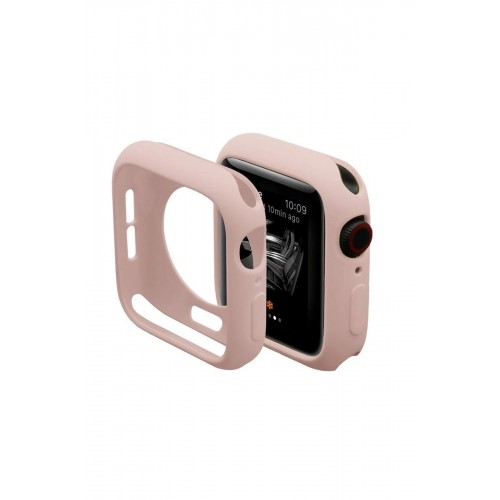 Apple Watch 40mm Silikon Alt Kasa - Pudra-(5796)