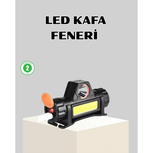 Kamp ve Doğa İçin Şarjlı LED Baş Feneri – Mıknatıslı Su Geçirmez