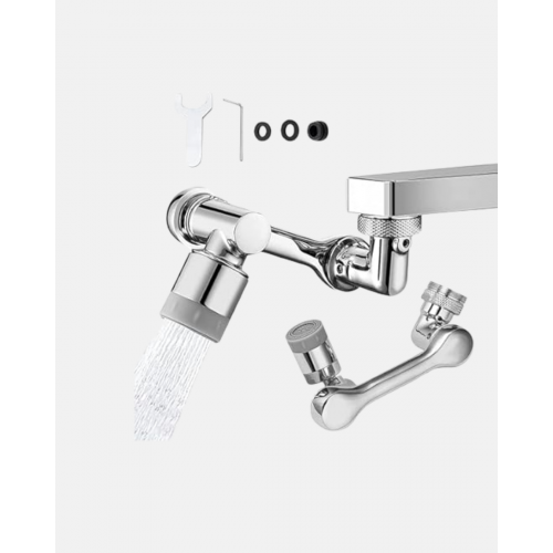 1080° Dönebilen Musluk Ucu – Su Tasarruflu Esnek ve 360° Çift Eksenli Başlık