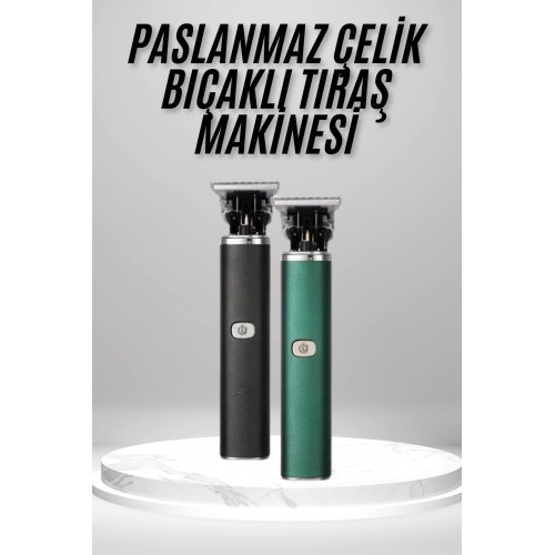 Tıraş Makinesi Profesyonel Paslanmaz Çelik T-bıçak Saç Sakal Ense Vücut
