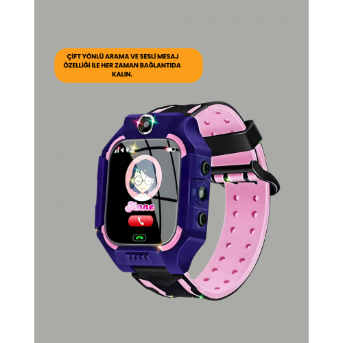 S10 Mor Çocuk Takip Saati Elektronik Bariyer ve Sesli Mesaj Destekli S10 Mor Çocuk Takip Saati Elektronik Bariyer ve Sesli Mesaj Destekli