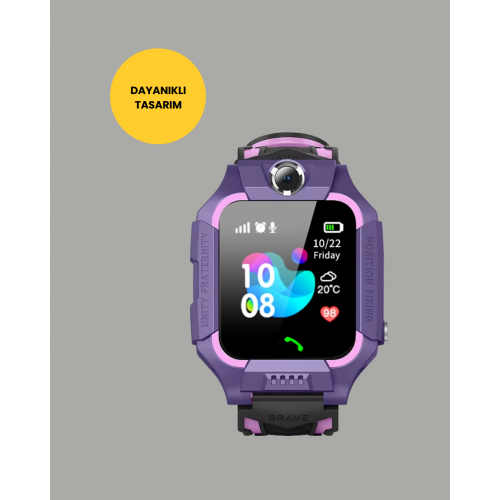 S10 Mor Çocuk Takip Saati Elektronik Bariyer ve Sesli Mesaj Destekli S10 Mor Çocuk Takip Saati Elektronik Bariyer ve Sesli Mesaj Destekli