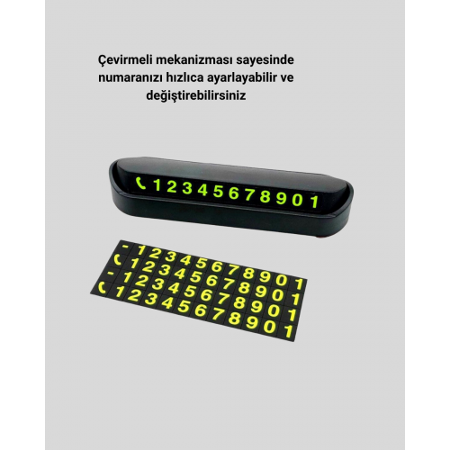 Alüminyum Kasa Gri Çevirmeli Araç İçi Telefon Numaratörü