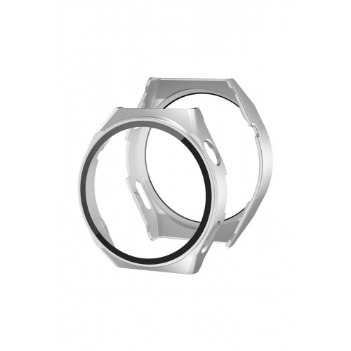 Huawei Watch GT3 42mm Dota Camlı Kasa Ekran Koruyucu - Gümüş-(5796)