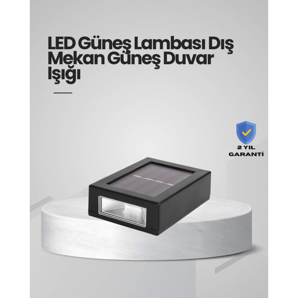 Güneş Enerjili LED Duvar Aydınlatması