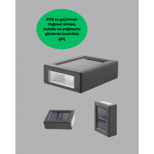 Güneş Enerjili LED Duvar Aydınlatması