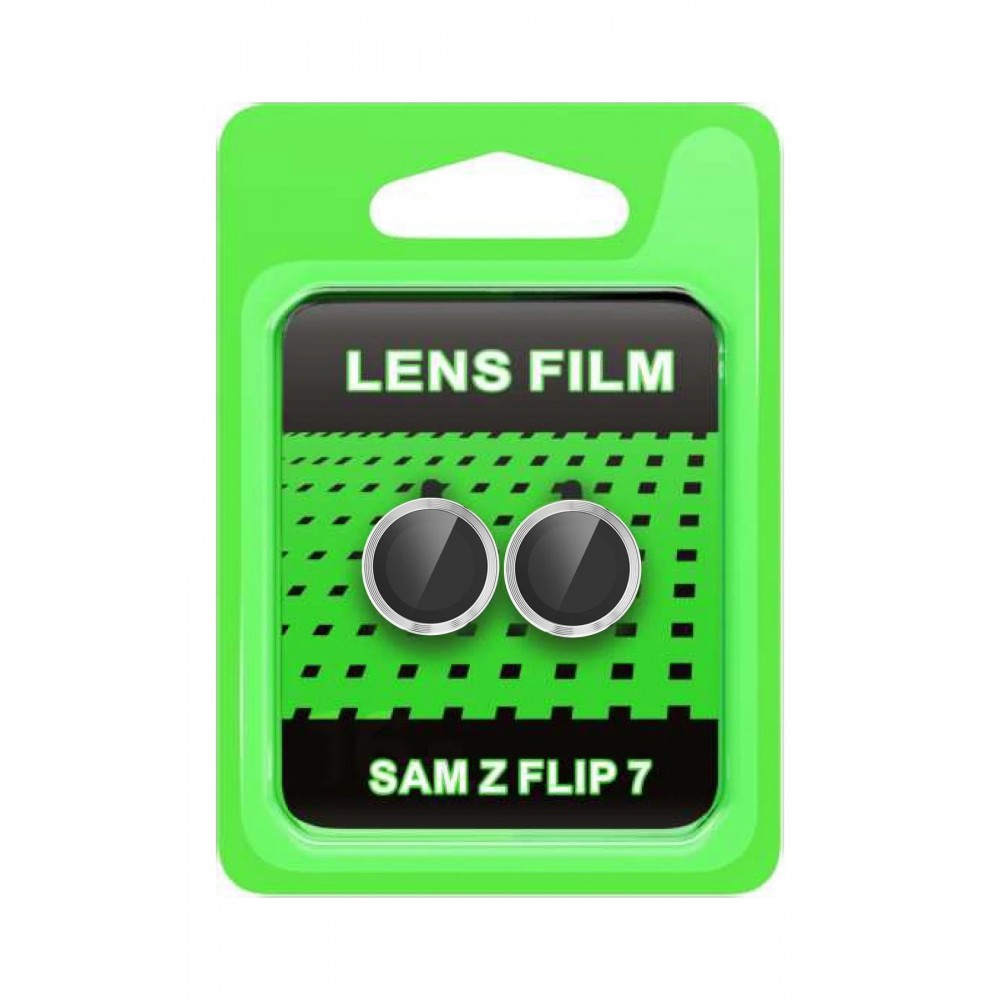 Samsung Galaxy Z Flip 7 Raze Metal Kamera Lens - Gümüş-(5796)