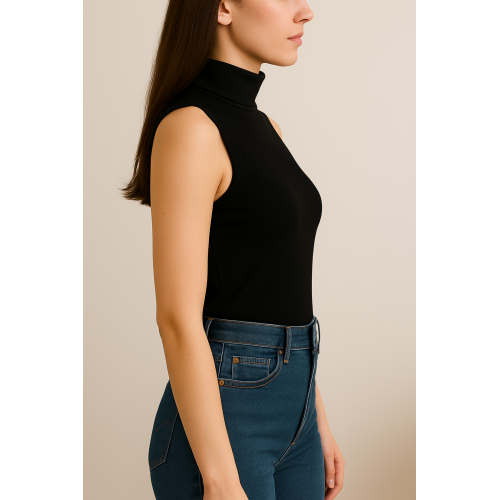 Kadın Kolsuz Body-(17952)