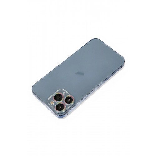 iPhone 11 Pro Max Shine Kamera Lens Koruma Cam - Rainbow-(5796)