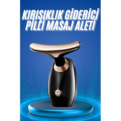 Kırışıklık Giderici Yüz Masaj Aleti Pilli Cilt Bakım Cilt Sıkılaştırma Derinlemesine Temizler