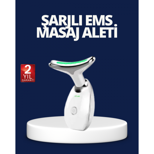 Yüz ve Boyun Sıkılaştırıcı Cilt Bakım Cihazı | EMS Mikro Akım & Kırışıklık Giderici