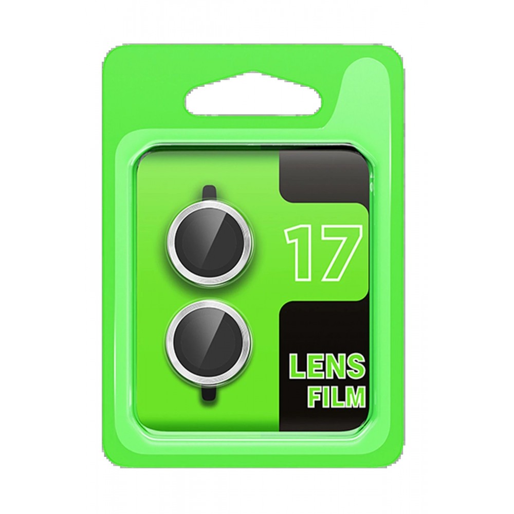 Apple iPhone 17 Raze Metal Kamera Lens - Gümüş-(5796)