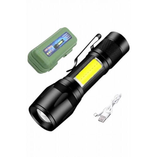Led Lamba El Feneri Küçük Taşınabilir USB Şarjlı Acil Durum Lambası