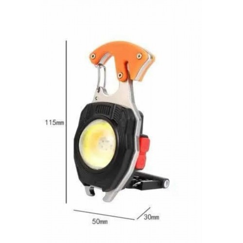 7 Modlu Mini Led Lamba Anahtarlık USB Şarjlı Kamp İçin Taşınabilir