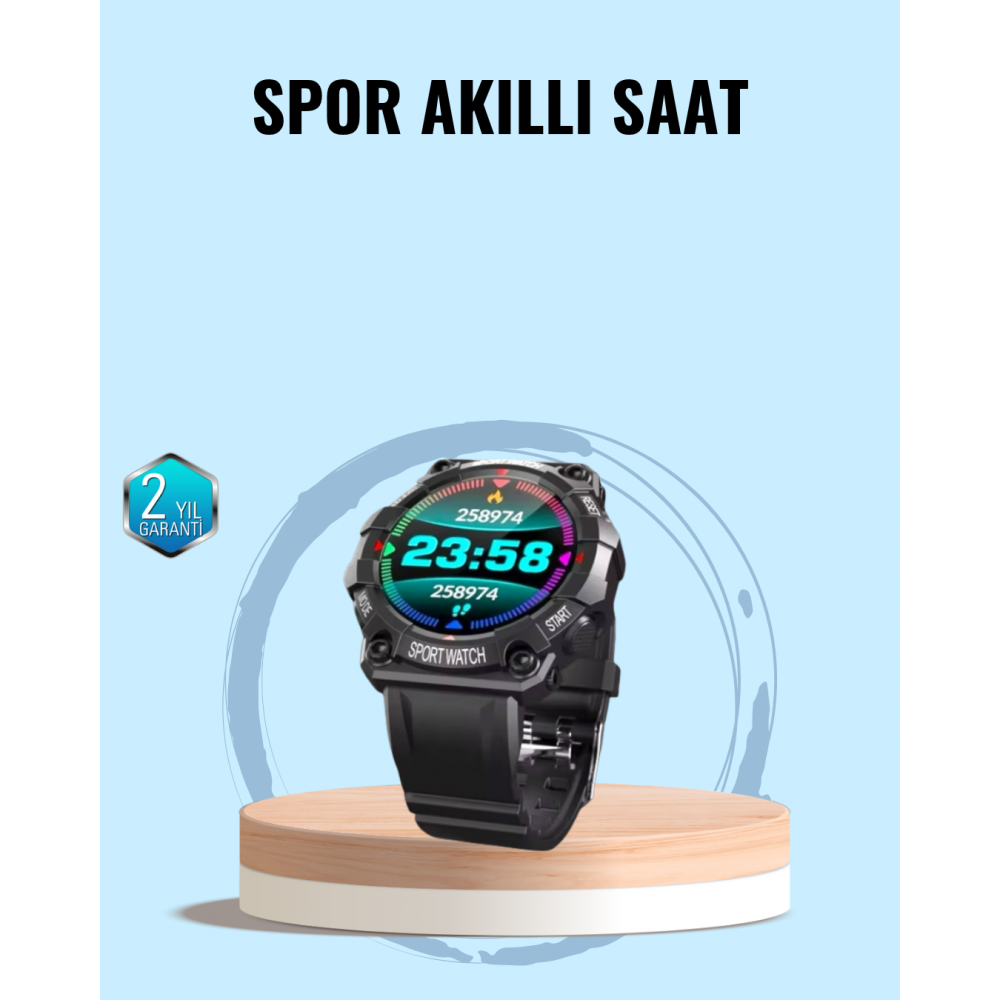 Spor Akıllı Saat – Nabız Ölçer Adım Sayar ve Hareketsizlik Hatırlatıcılı