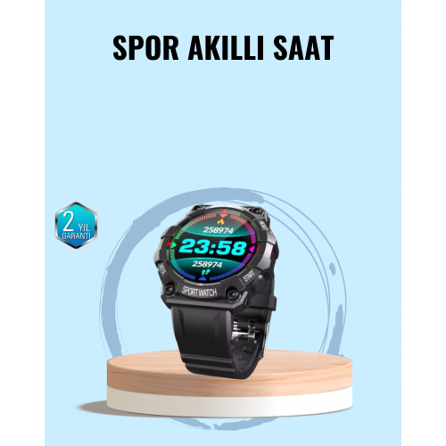Spor Akıllı Saat – Nabız Ölçer Adım Sayar ve Hareketsizlik Hatırlatıcılı