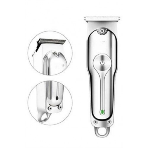 Paslanmaz Çelik Bıçaklı Kablosuz Şarjlı Dijital Göstergeli Tıraş Makinesi