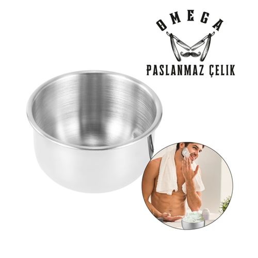 Turk Omega Paslanmaz Çelik Tıraş Tası