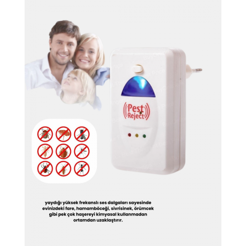 Ultrasonik Haşere Kovucu Cihaz – Sessiz Kimyasalsız ve Etkili Koruma