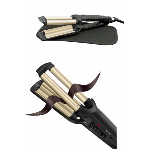 Profesyonel Seramik Kaplama Saç Şekillendirici Wag Maşa Isı Ayarlı