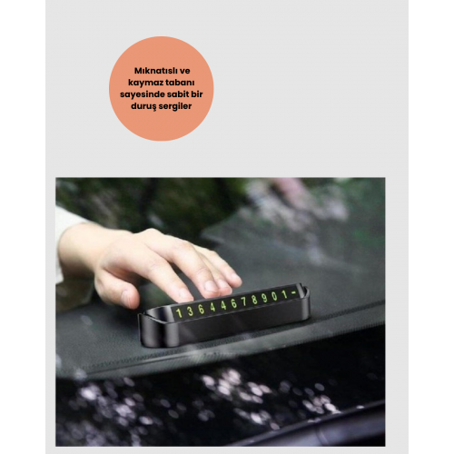 Fosforlu Işıltı ile Araç İçi Telefon Numaratörü – Güvenli Parkın Anahtarı Fosforlu Işıltı ile Araç İçi Telefon Numaratörü – Güvenli Parkın Anahtarı