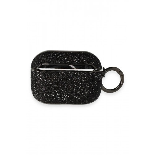 Airpods Pro 2 (2.nesil) Spell Simli Kılıf - Siyah-(5796)