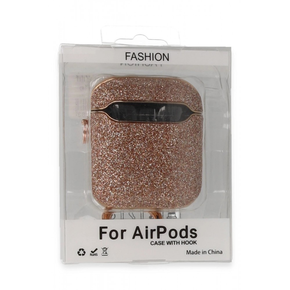Airpods 2 (2.nesil) Spell Simli Kılıf - Rose Gold-(5796)
