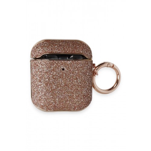 Airpods 2 (2.nesil) Spell Simli Kılıf - Rose Gold-(5796) Airpods 2 (2.nesil) Spell Simli Kılıf - Rose Gold-(5796)