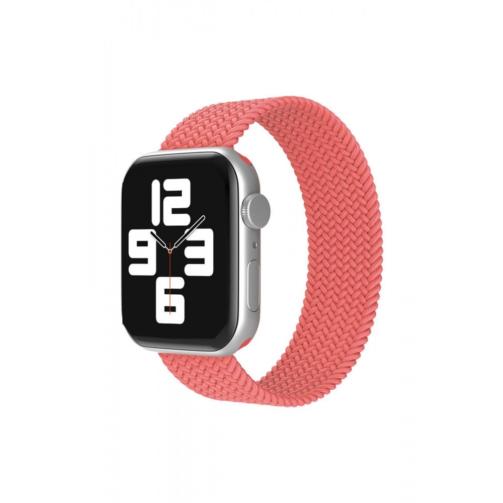 Apple Watch 42mm Ayarlı Solo Silikon Kordon - Pembe-(5796)