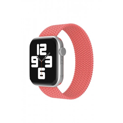 Apple Watch 42mm Ayarlı Solo Silikon Kordon - Pembe-(5796)