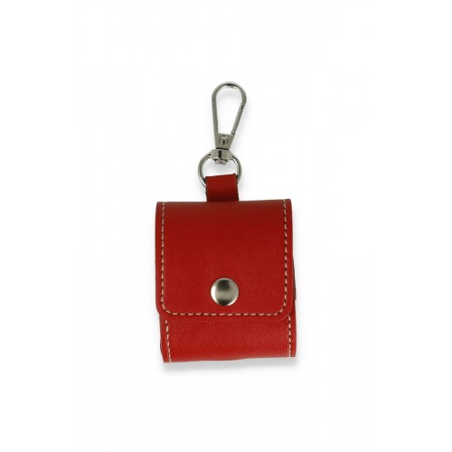 Airpods 2 (2.nesil) Askılı Kılıf - Kırmızı-(5796)