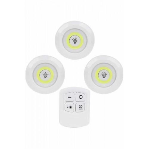 Kablosuz Pilli Işıldak  Masa Lambası Mutfak Tezgah Altı Banyo Dolabı Dolap İçi