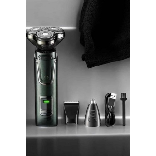 3 Başlıklı Profesyonel Saç ve Sakal Bakım Seti Vücut Burun ve Kulak Tüy Alma