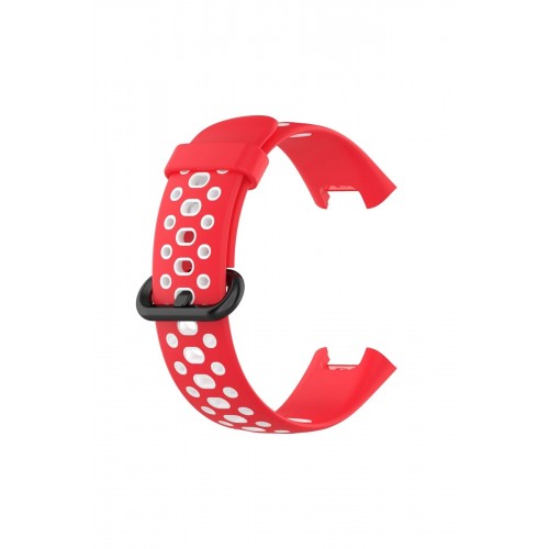 Xiaomi Redmi Watch 2 Spor Delikli Kordon - Kırmızı-Beyaz-(5796) Xiaomi Redmi Watch 2 Spor Delikli Kordon - Kırmızı-Beyaz-(5796)
