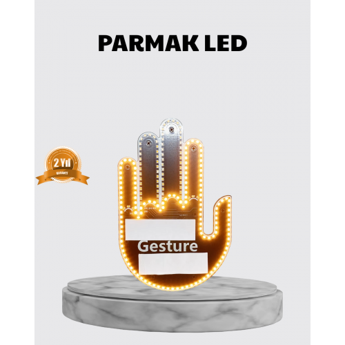 176 LED’li Amber Trafik Uyumlu Sinyal Işığı – El Hareketiyle Kontrol