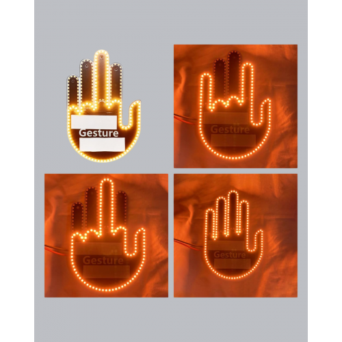 176 LED’li Amber Trafik Uyumlu Sinyal Işığı – El Hareketiyle Kontrol 176 LED’li Amber Trafik Uyumlu Sinyal Işığı – El Hareketiyle Kontrol