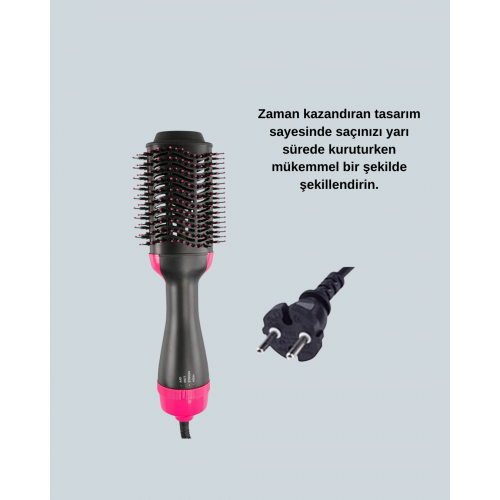 3 Isı Kademeli 1200W Saç Şekillendirme Fırçası.